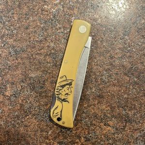 Custom Hand engraved Boker Knife